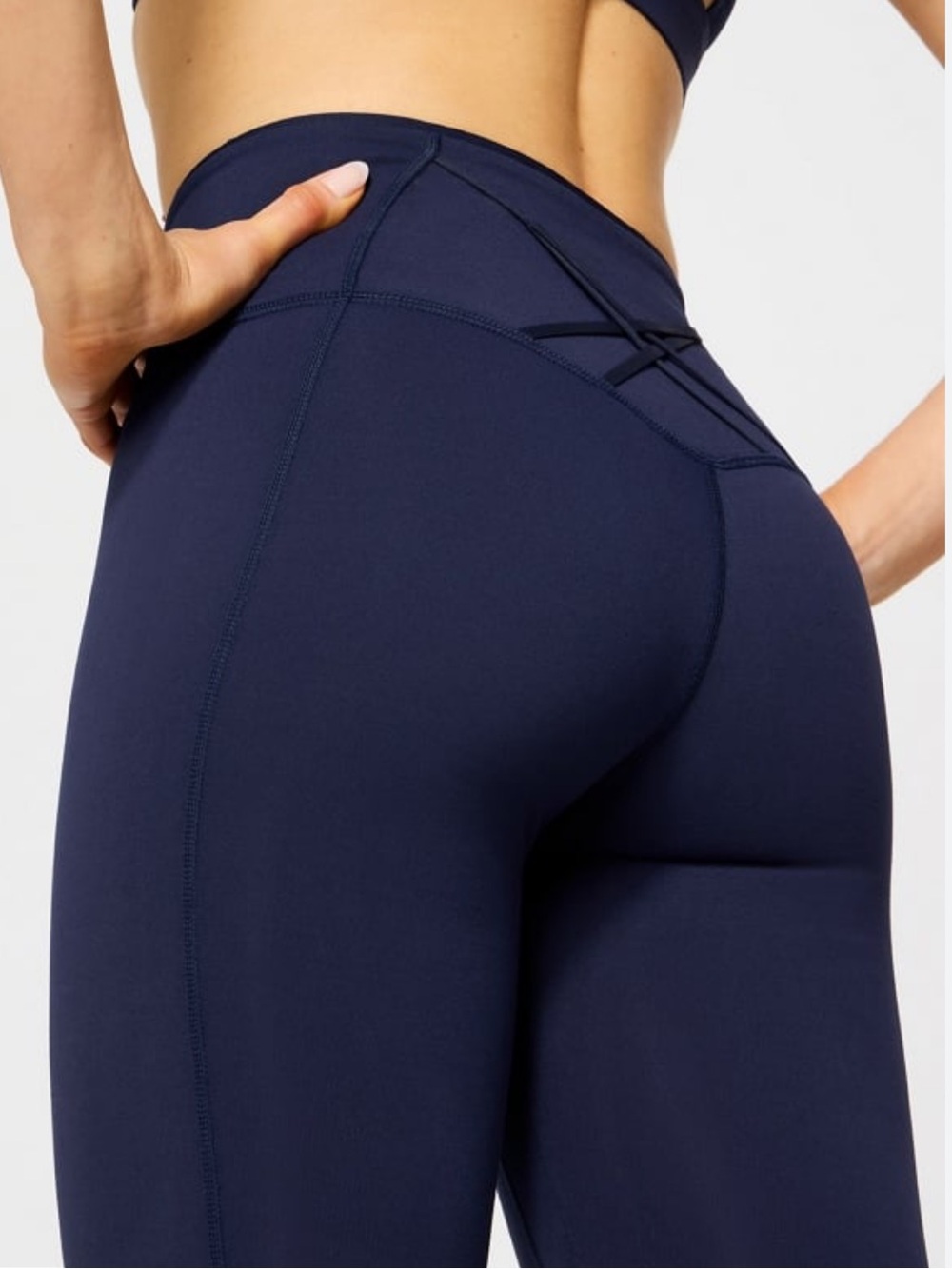 Fabletics power hold Navy High-Waisted leggings SZ XS